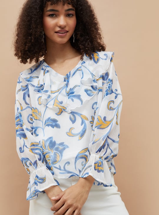 COLOUR ME Printed Top with Camisole
