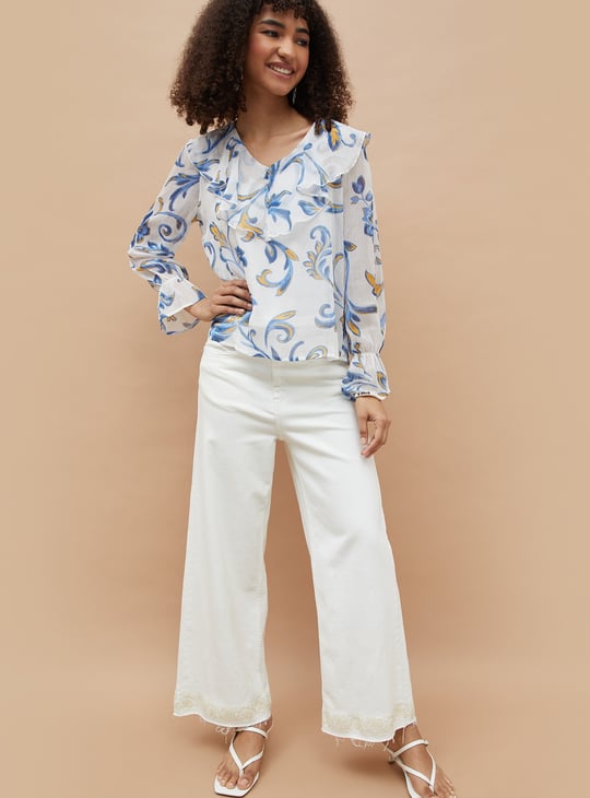COLOUR ME Printed Top with Camisole