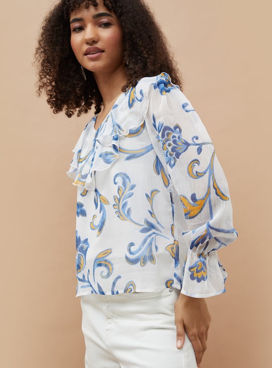 COLOUR ME Printed Top with Camisole