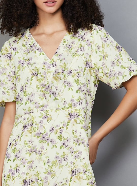 LATIN QUARTERS Floral Print A-line Dress