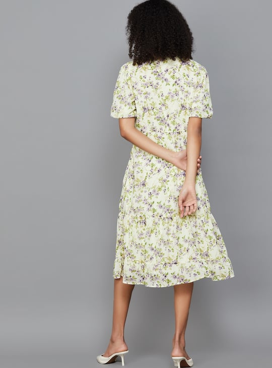 LATIN QUARTERS Floral Print A-line Dress