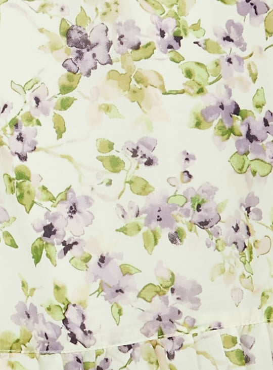 LATIN QUARTERS Floral Print A-line Dress