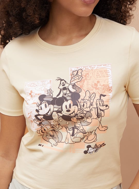 GINGER Mickey & Friends Crop T-shirt