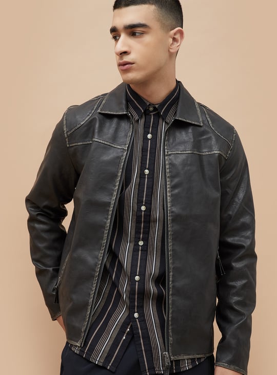 FORCA Faux Leather Jacket