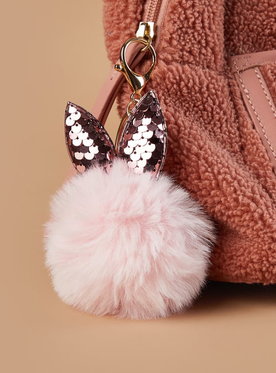 FAME FOREVER Embellished Plush Charm