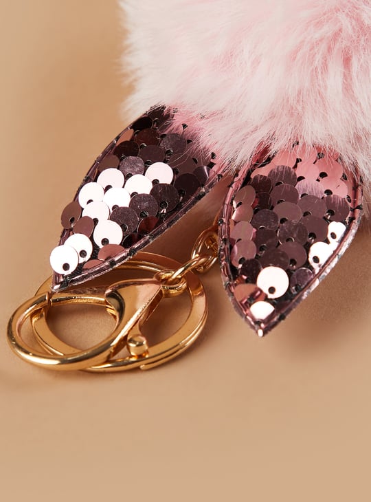 FAME FOREVER Embellished Plush Charm