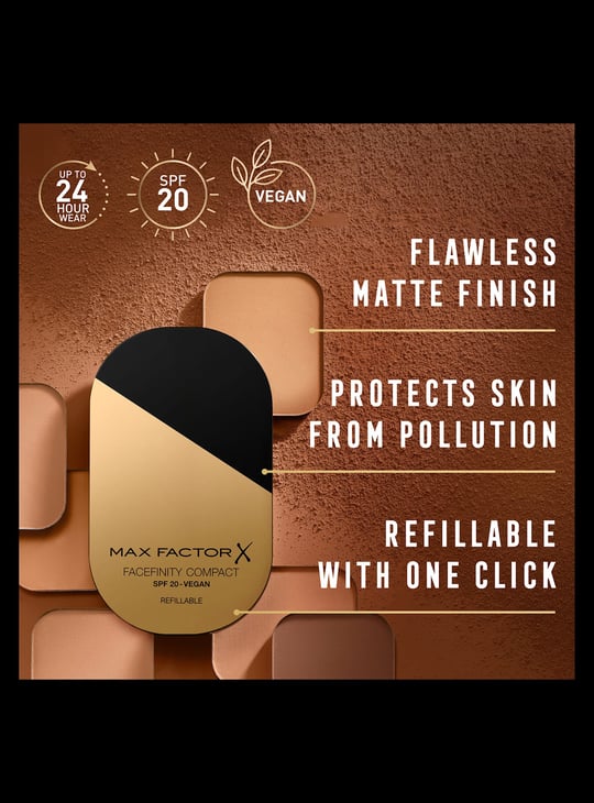 MAX FACTOR Facefinity Compact Foundation - 001 Porcelain - 10g