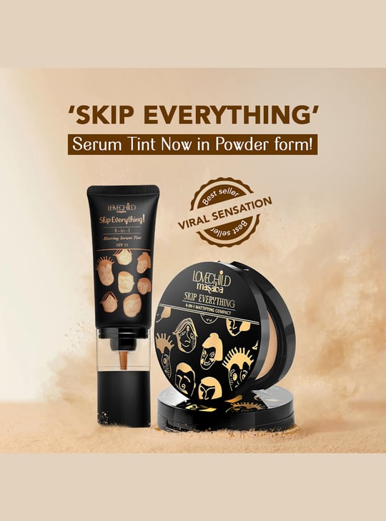 LOVECHILD MASABA Skip Everything 3-in-1 Mattifying Compact - Delicate Darling (Light Brown) - 9g