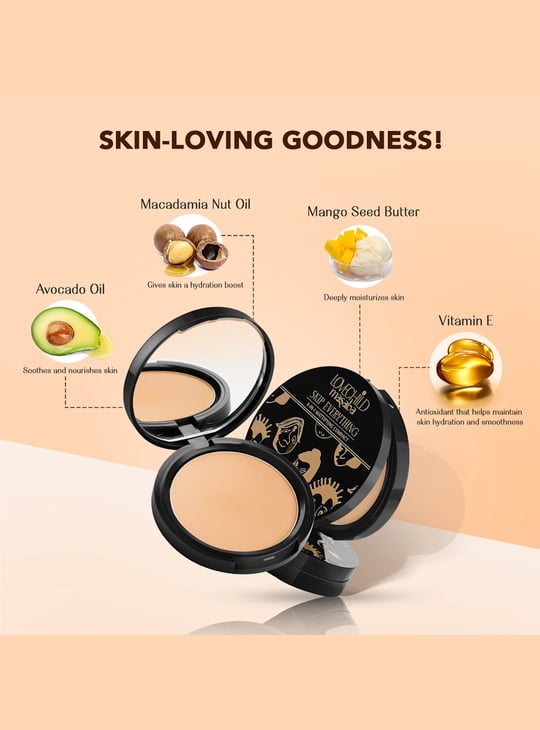 LOVECHILD MASABA Skip Everything 3-in-1 Mattifying Compact - Delicate Darling (Light Brown) - 9g