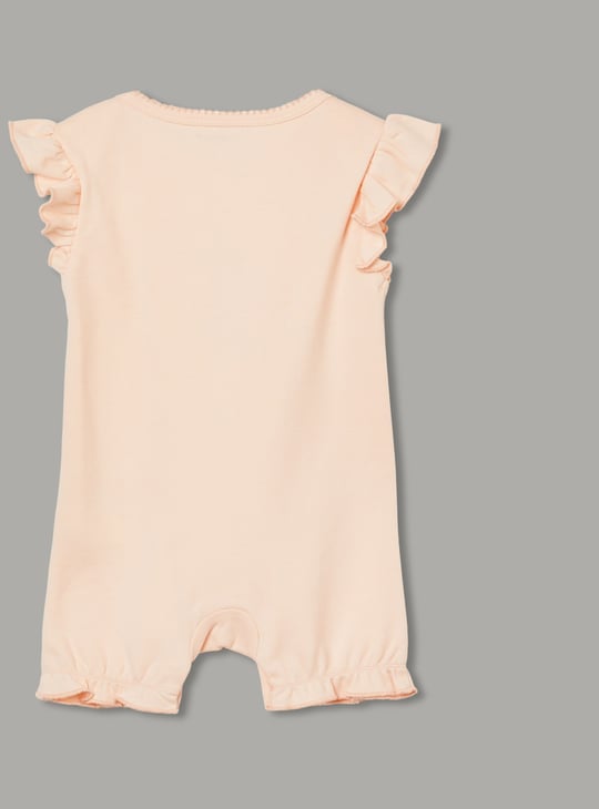 JUNIOR BABY Girls Printed Rompers - Pack of 3