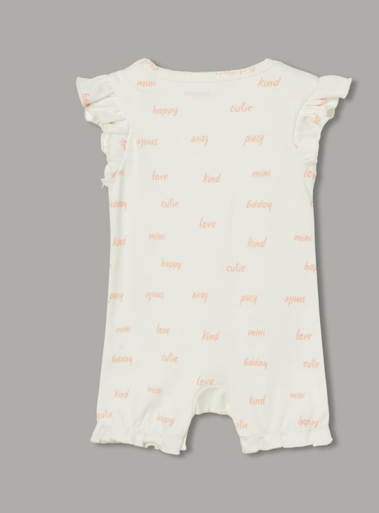 JUNIOR BABY Girls Printed Rompers - Pack of 3