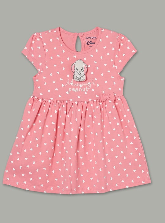 JUNIOR BABY Girls Peanuts Print A-Line Dresses - Pack of 2