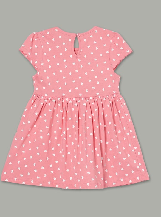 JUNIOR BABY Girls Peanuts Print A-Line Dresses - Pack of 2