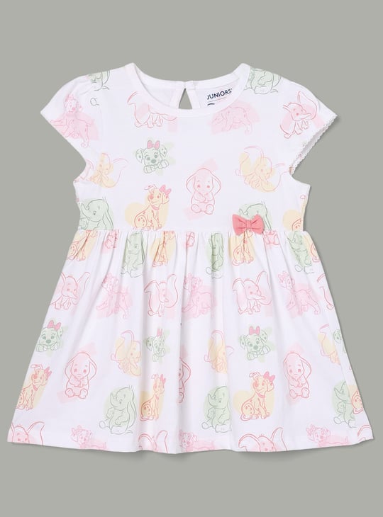 JUNIOR BABY Girls Peanuts Print A-Line Dresses - Pack of 2