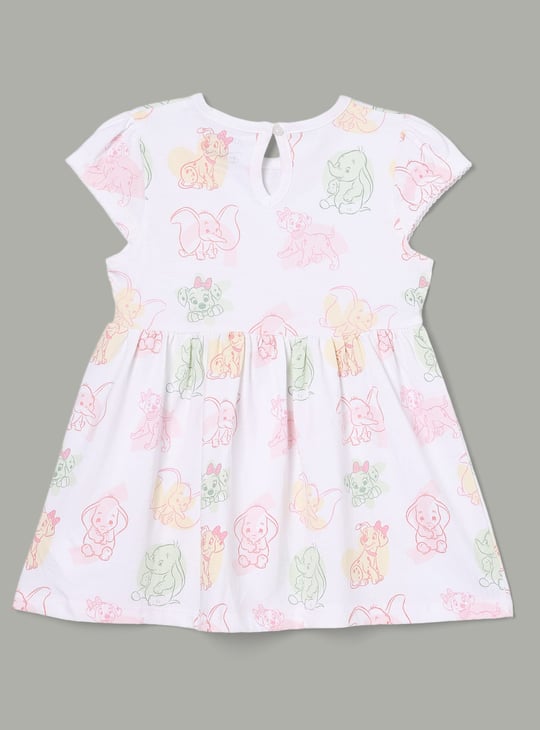 JUNIOR BABY Girls Peanuts Print A-Line Dresses - Pack of 2