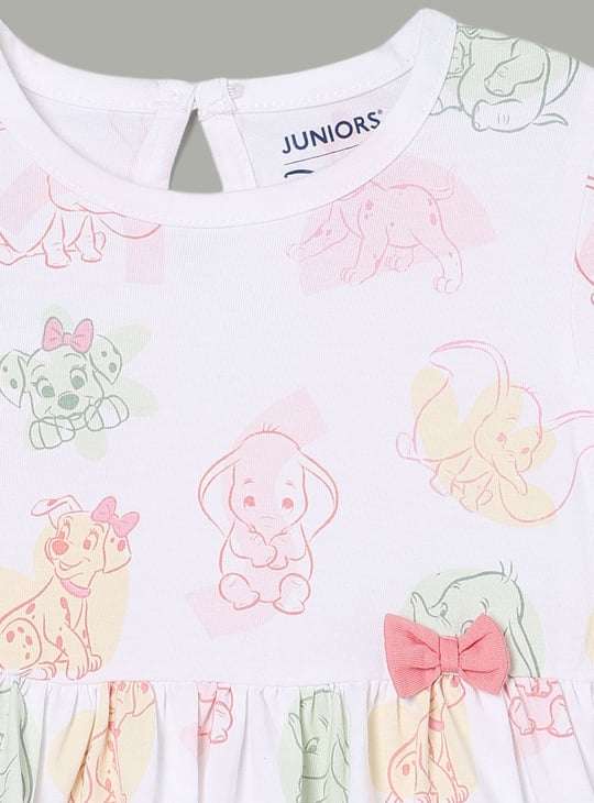 JUNIOR BABY Girls Peanuts Print A-Line Dresses - Pack of 2