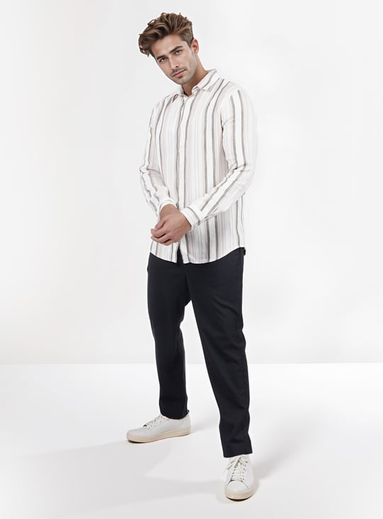 CELIO Striped Regular Fit Casual Shirt