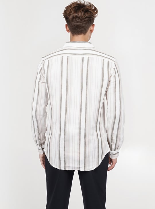 CELIO Striped Regular Fit Casual Shirt