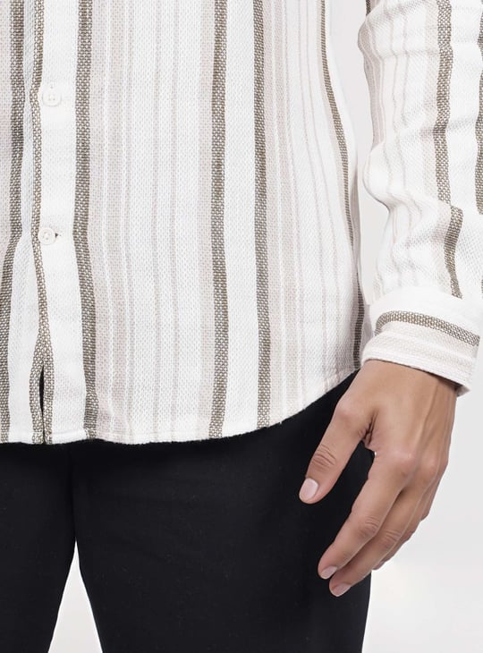 CELIO Striped Regular Fit Casual Shirt