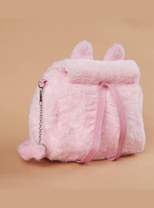 GINGER Girls Fuzzy Kitty Backpack