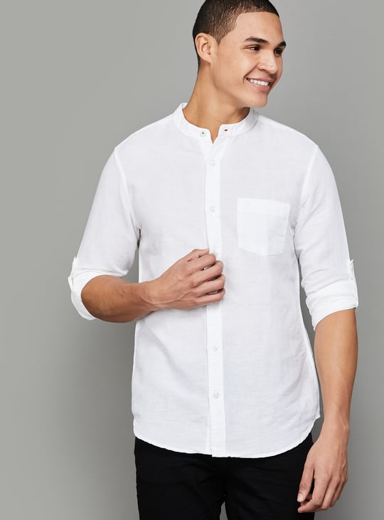 UNITED COLORS OF BENETTON Textured Regular Fit Shirt