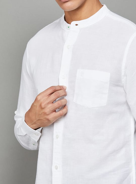 UNITED COLORS OF BENETTON Textured Regular Fit Shirt