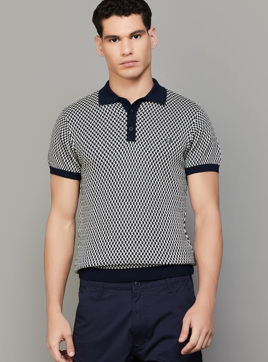 US POLO ASSN Patterned Polo T-shirt