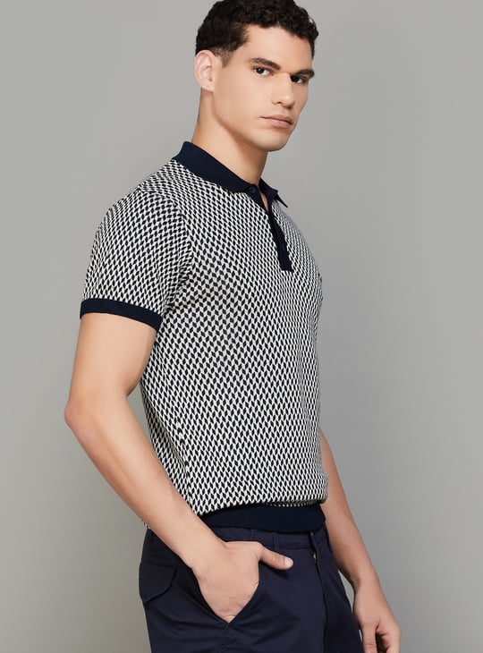 US POLO ASSN Patterned Polo T-shirt