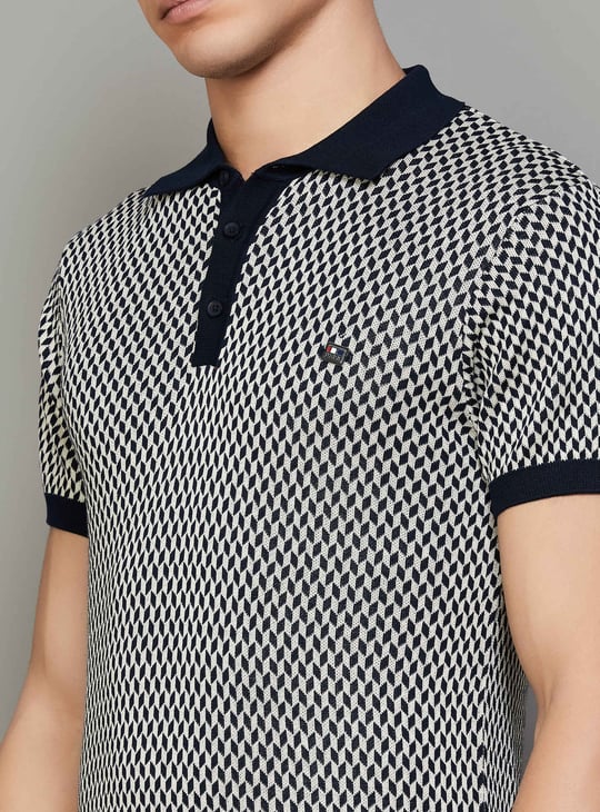 US POLO ASSN Patterned Polo T-shirt