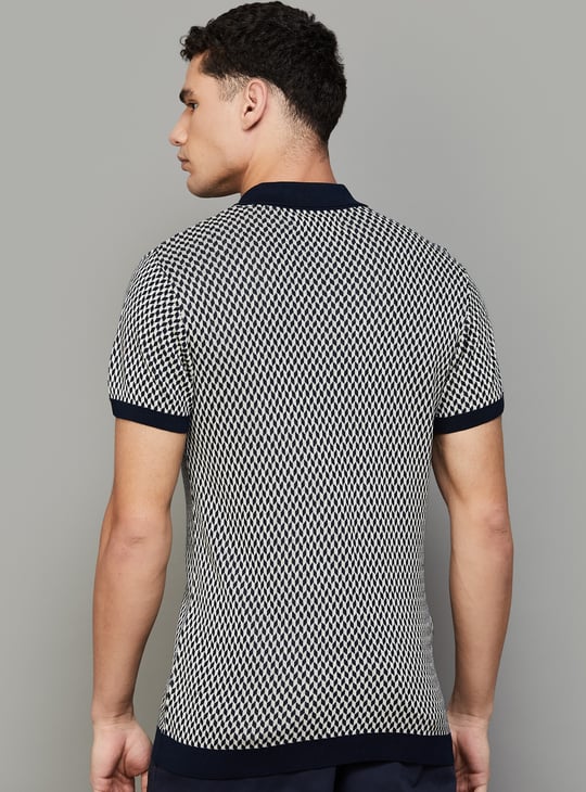 US POLO ASSN Patterned Polo T-shirt