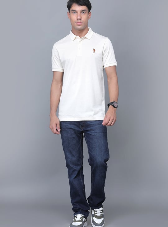 US POLO ASSN Textured Polo T-shirt