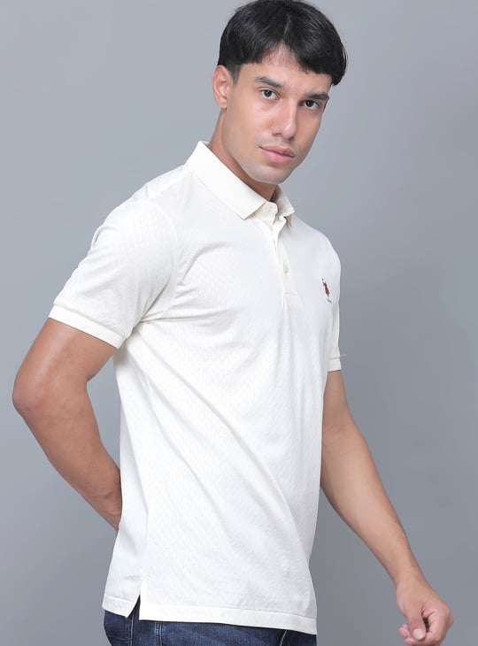 US POLO ASSN Textured Polo T-shirt
