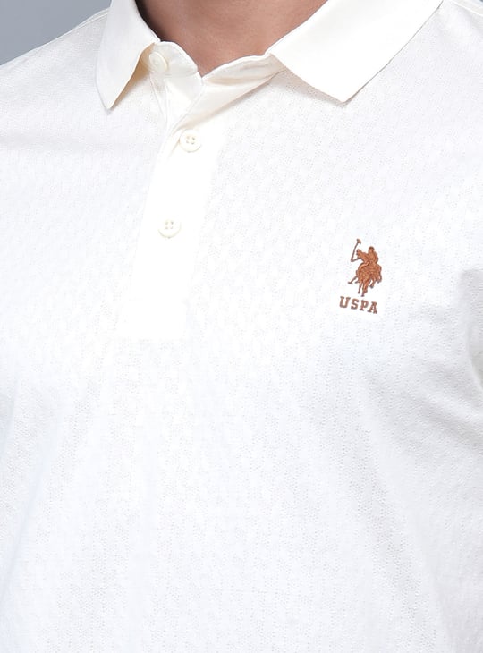 US POLO ASSN Textured Polo T-shirt