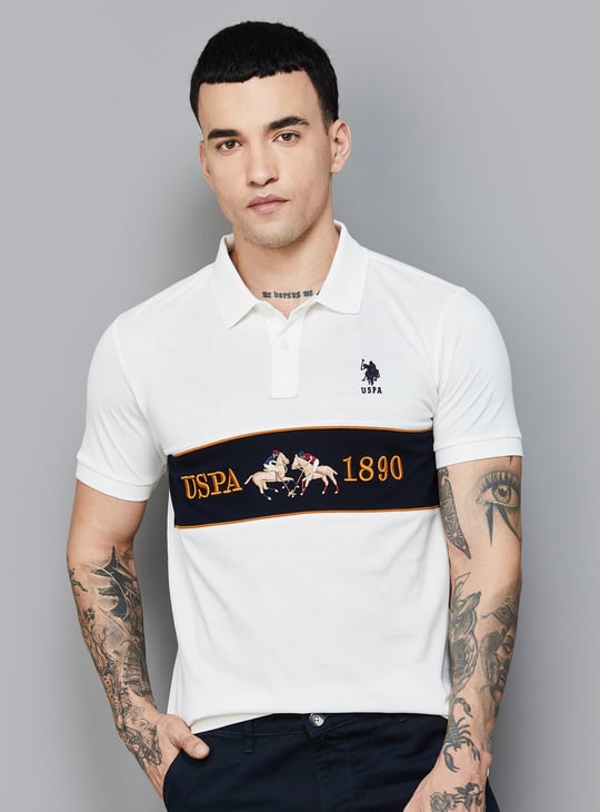 US POLO ASSN Logo Embroidered Polo T-shirt