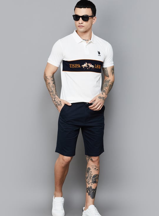 US POLO ASSN Logo Embroidered Polo T-shirt