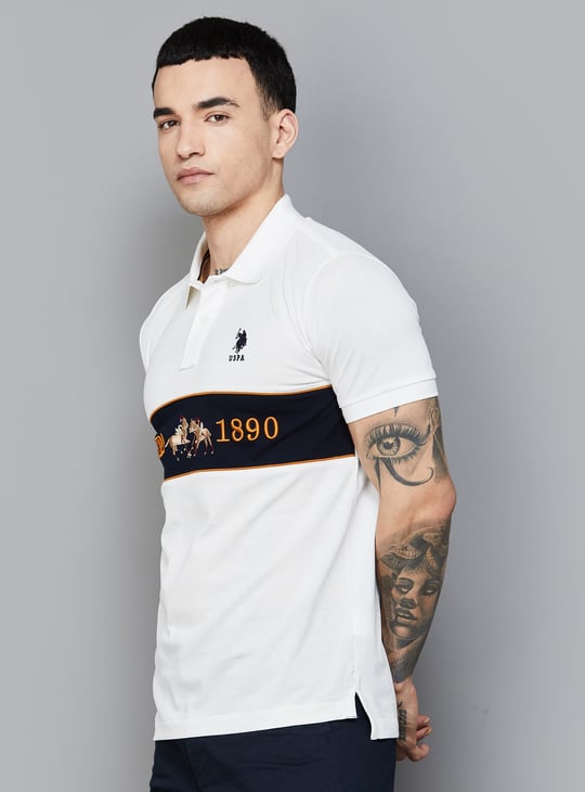 US POLO ASSN Logo Embroidered Polo T-shirt