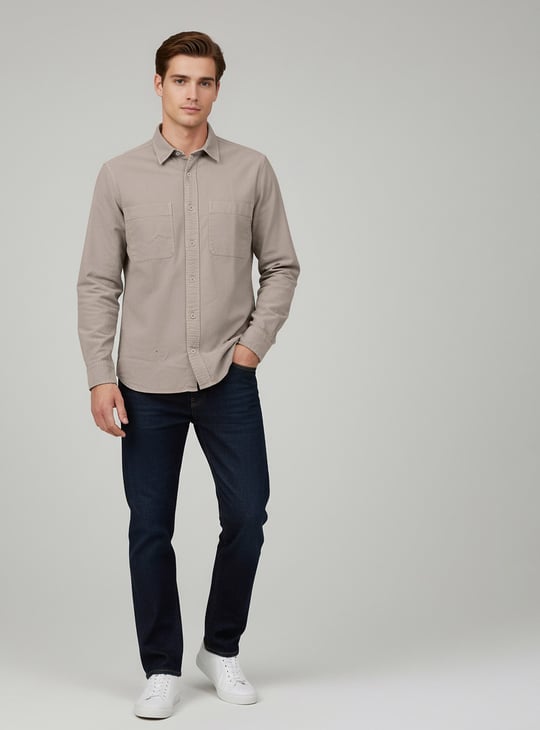 CELIO Corduroy Regular Fit Overshirt