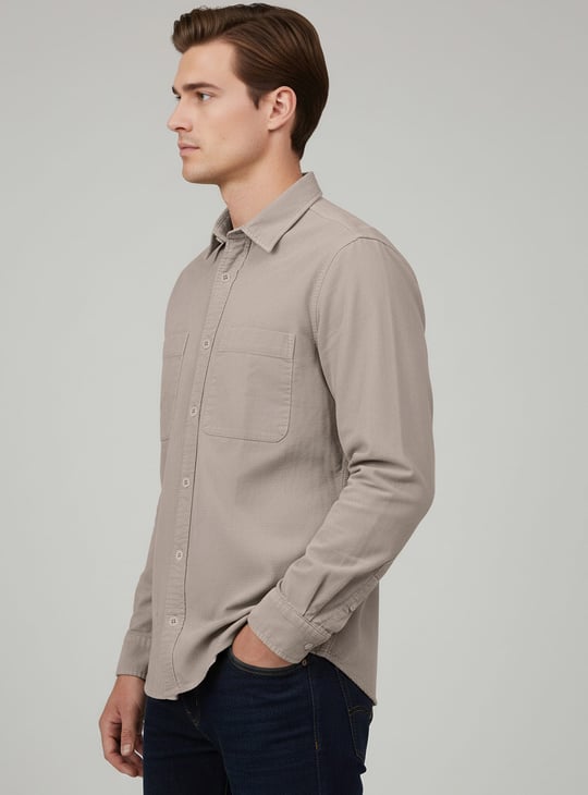 CELIO Corduroy Regular Fit Overshirt