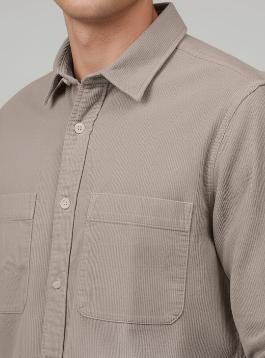 CELIO Corduroy Regular Fit Overshirt