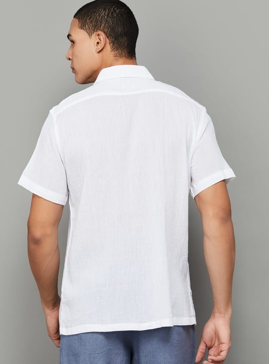 CELIO Textured Regular Fit Shirt
