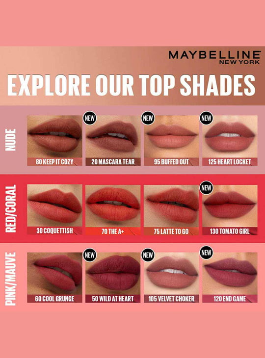 MAYBELLINE NEW YORK Superstay Lip and Cheek Colour Teddy Tint - Petal Core - 5ml