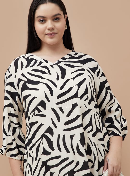 NEXUS Printed Midi Dress