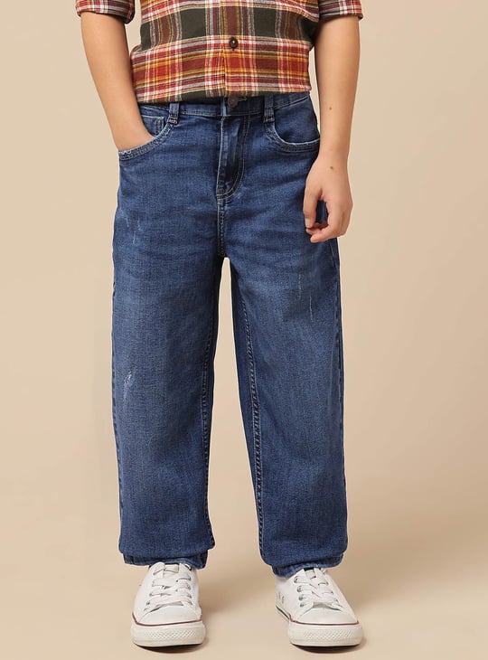US POLO ASSN KIDS Boys Washed Comfort Fit Jeans