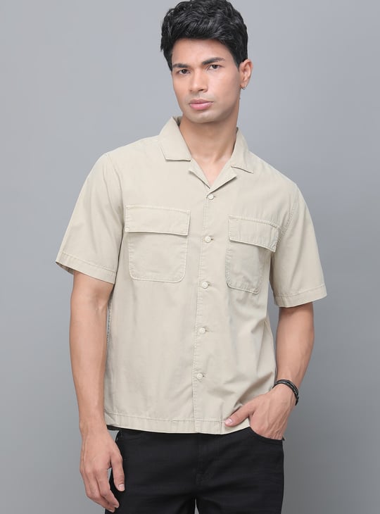 LEVI'S Solid Overdyed Slim Fit Shirt