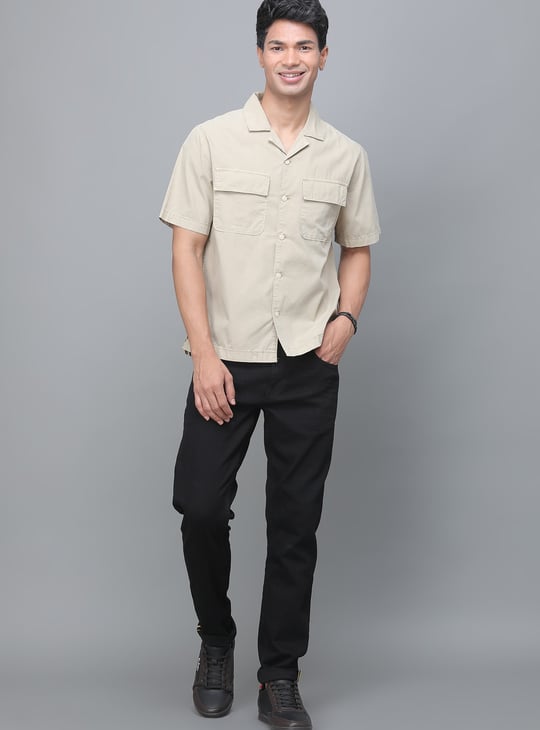 LEVI'S Solid Overdyed Slim Fit Shirt