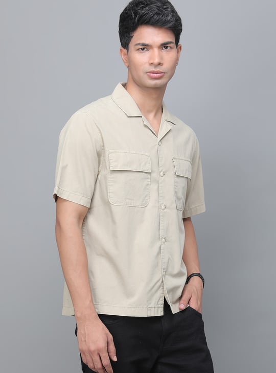 LEVI'S Solid Overdyed Slim Fit Shirt