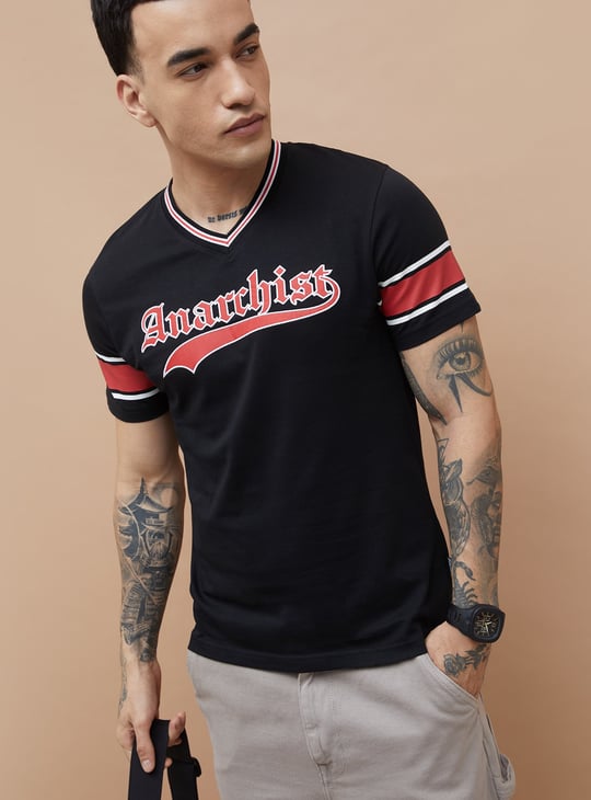 FAME FOREVER Typographic Back Printed T-shirt