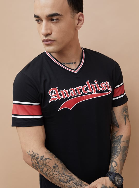 FAME FOREVER Typographic Back Printed T-shirt