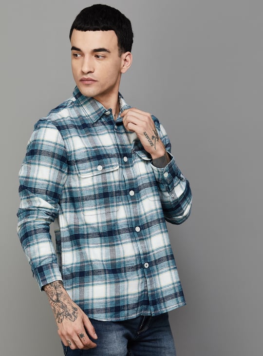 FLYING MACHINE Checked Slim Fit Shirt
