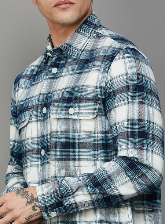 FLYING MACHINE Checked Slim Fit Shirt